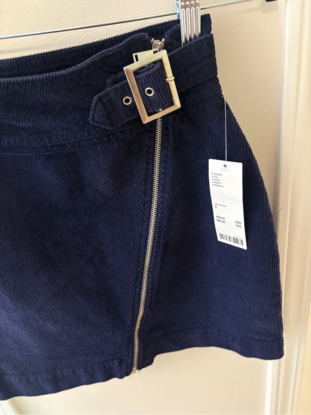 Urban Outfitters Navy Corduroy Skirt - Picture 4 of 5